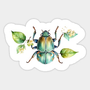 Cute Beetle Sticker